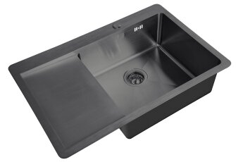 Кухонная мойка из нержавеющей стали ZORG HD-7851-R GRAFIT