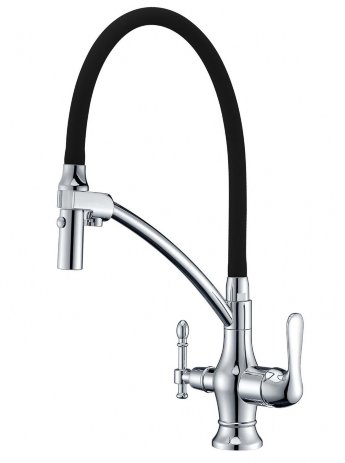 Смеситель для кухни Zorg ZR 347-6 YF chrome/black