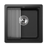 Мойка для кухни Granula Kitchen Space 4501U черный, 45х45 см, квадратная