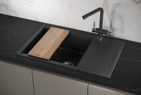 Мойка для кухни Granula Estetica 7807 черный, 78х50 см, прямоугольная