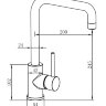 Смеситель кухонный Oulin   OL-8019