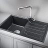 Мойка для кухни Granula 8002 шварц, 80х50 см, прямоугольная