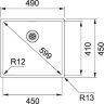 кухонная мойка  FRANKE BXX 210/110-45 127.0453.655