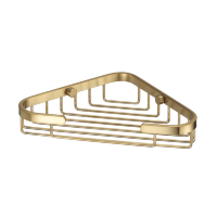 Полка металлическая угловая WasserKRAFT K-733 BRUSHED GOLD матовое золото