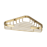 Полка металлическая угловая WasserKRAFT K-733 BRUSHED GOLD матовое золото