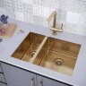Мойка кухонная Paulmark Annex PM545944-BGR из нержавеющей стали, брашированное золото