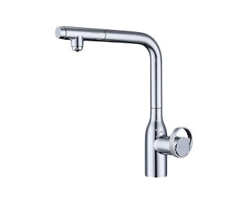 Смеситель для кухни Paulmark Urban Ur213104-BS с выдвижным изливом, брашированная сталь