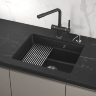 Мойка для кухни Granula Kitchen Space 5501U черный, 55х45 см, прямоугольная