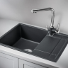 Мойка для кухни Granula 6501 черный, 65,5х50 см, прямоугольная