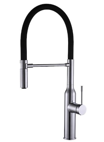 Смеситель для кухни ZORG Steel Hammer SH 2022 CR с гибким изливом