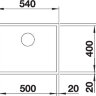 Кухонная мойка Blanco Zerox 500-U Durinox  521559