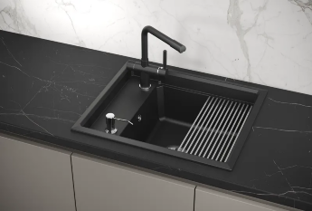 Мойка для кухни Granula Kitchen Space 6004 шварц, 60х51 см, прямоугольная