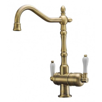 Смеситель для кухонной мойки ZORG Sanitary ZR 326 YF BR бронза