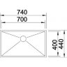 Кухонная мойка Blanco Zerox 700-U Durinox  521560