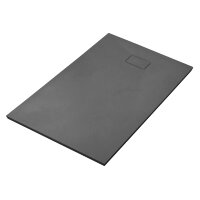 Душевой поддон WasserKRAFT Elbe 74T17, прямоугольный 100x80x2,6 см, черный