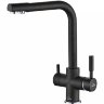 Смеситель для кухни ZORG Steel Hammer SH 552 BLACK CR черный