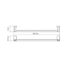 Полотенцедержатель WasserKRAFT Leine K-5050