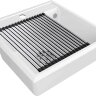 Комплект мойка кухонная Paulmark Stepia 50 из искусственного камня с ролл-матом Step PM115051-WH+R375-BS, белый
