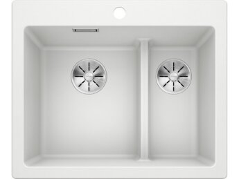 Мойка кухонная Blanco Pleon 6 Split мягкий белый 527139
