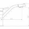 Смеситель для кухонной мойки ZORG Sanitary ZR 401 KF NICKEL НИКЕЛЬ