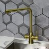 Смеситель для кухни MELANA-610304PVD-G Stello,золото,нержавеющая сталь