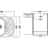 Мойка UKINOX Галант GAL620.480-GT8K 1R