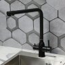 Смеситель для кухни MELANA-610304PVD-B Stello,графит,нержавеющая сталь