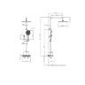Душевая система Oulin OL-HT-2605  Графит (серый металлик)