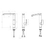Смеситель для кухни MELANA-610603 Paola Hi-tech нержавеющая сталь
