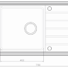 Мойка кухонная Seaman Eco Roma SMR-7850AK с клапаном автоматом