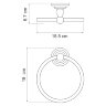 Полотенцедержатель кольцо WasserKRAFT Ammer K-7060