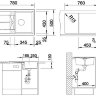 Врезная кухонная мойка Blanco Metra 45 S мягкий белый 527105