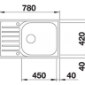 Врезная кухонная мойка  Blanco Lantos XL 6 S-IF Compact