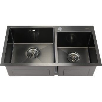 Мойка MELANA ProfLine S7843HB 3,0/220 ГРАФИТ 2-я чаша