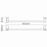 Полотенцедержатель WasserKRAFT Leine K-5030