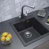 Мойка кухонная Paulmark Kante 45 PM104651-BL из искусственного камня IT-Granit, черный