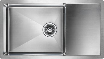 Мойка кухонная Paulmark Gerberg 78F Uni PM217844-BS из нержавеющей стали, нержавеющая сталь
