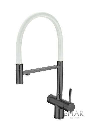 Смеситель для кухни EMAR EC-7024WHT PVD Dark