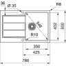 Кухонная мойка Franke S2D 611-78 143.0618.369 серый