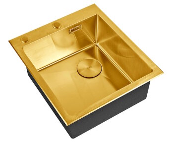 Кухонная мойка ZORG LUX 4551 BRONZE с накладкой