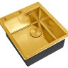 Кухонная мойка ZORG LUX 4551 BRONZE с накладкой