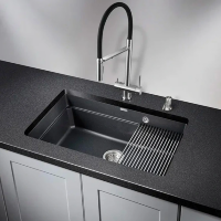 Кухонная мойка Granula Kitchen Space KS-7303U шварц