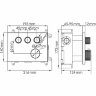 Смеситель для душа WasserKRAFT Wern 4258 Thermo с термостатом Никель