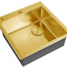 Кухонная мойка ZORG LUX 5151 BRONZE с накладкой