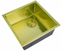 Мойка ZORG LUX 4444 GOLD SATIN с накладкой