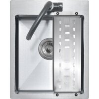 Мойка MELANA ProfLine R4050H 3,0/200 САТИН врезная прямоугольная в комплекте с коландером