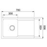 Кухонная мойка Franke ORION OID 611-78, 114.0443.360 белый