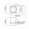 Стакан и мыльница WasserKRAFT Leine K-5026
