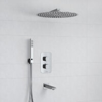 Встраиваемый комплект для ванны с верхней насадкой, лейкой и изливом Wasserkraft A178644 Thermo