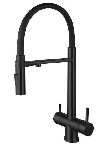 Смеситель кухонный ZORG SZR-3030-1 BLACK MAGNIT